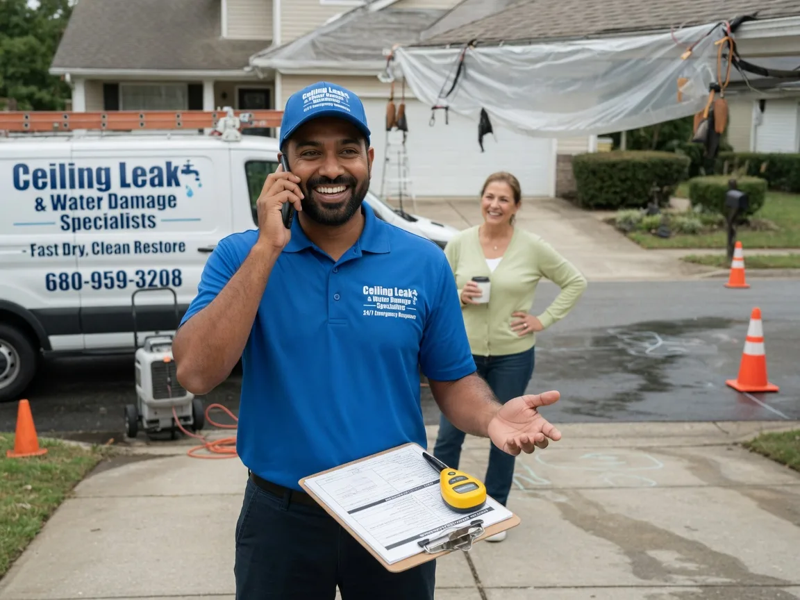 Ceiling Leak Cleanup Conowingo, MD FAQs
